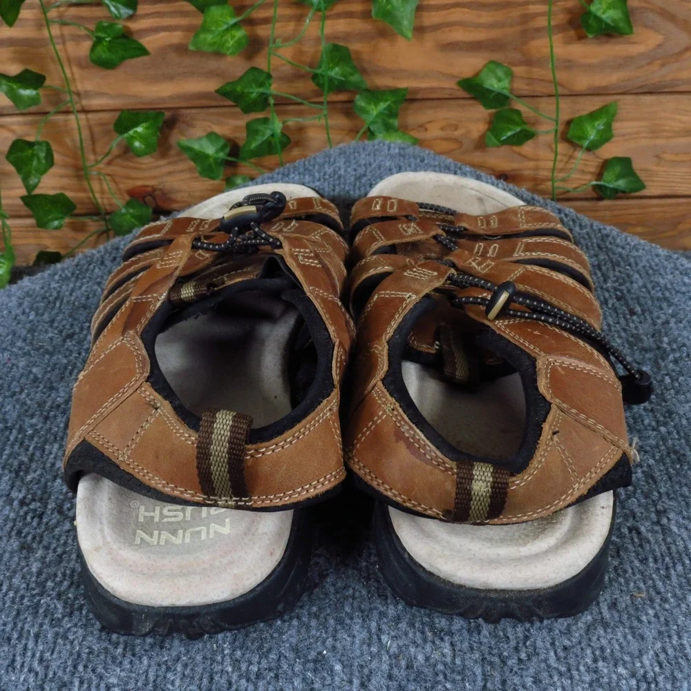Nunn Bush‎ Newport Men Sandal Size 10 Outdoor Casual Brown Leather